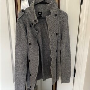 H&M Gray Knit Cardigan
